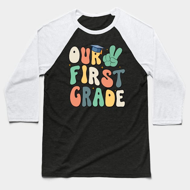 Peace Out First Grade Last Day of School Gift For Boys Girls Kids Baseball T-Shirt by truong-artist-C